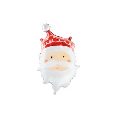 Party Deco Foil Balloon Glossy Christmas Santa Head 1pkt 37x60CM