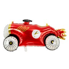 Party Deco Foil Balloon Red Car 1pkt 111x63CM