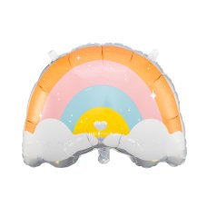Party Deco Foil Balloon Pastel Rainbow with Cloud 1pkt 55x40CM