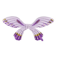 Party Deco Foil Balloon Butterfly Wings Matte Purple 102x50cm