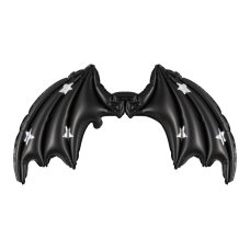 Party Deco Foil Balloon BAT Wings with Stars 85x50cm