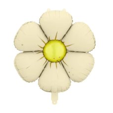 Party Deco Foil Balloon Daisy Garlands Cream 65cm 1 pkt
