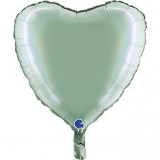 18inch Heart Holographic Platinum Tiffany Heart P1