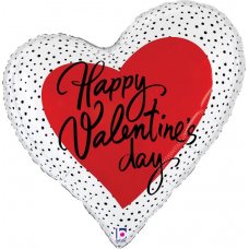35inch Valentine Dots Heart Shape P1