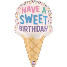 28inch Sweet Birthday Ice Cream Cone Shape P1