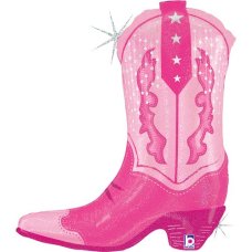 29inch Pink Cowgirl Boot Shape P1