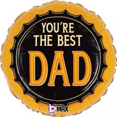 Best Dad Beer 18'inch Round P1
