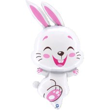 44inch Bunny White Fuxia Shape P1