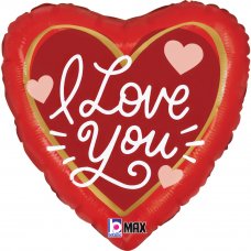 Love Messages Heart 18inch Heart P1