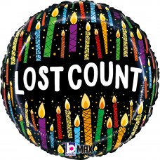 Lost Count Candles 18inch Round P1