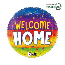 Welcome Honme Streamers 18inch Round P1