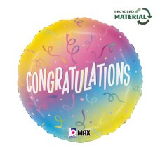 Congrats Ombre 18inch Round P1