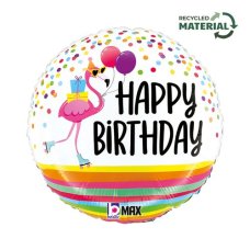 Flamingo Birthday Party 18inch Round P1