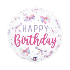 18inch Multicolor Bow Birthday Round P1