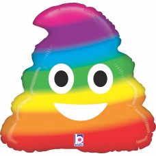 20inch Emoji Rainbow Poo Shape P1