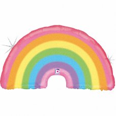 36inch Glitter Pastel Rainbow Shape P1