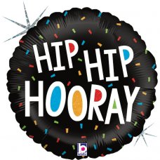 Hip Hip Hooray Holographic 18Inch Round P1