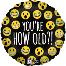 Emoji How Old ? 18Inch Round P1