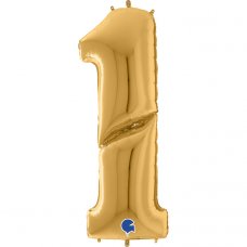 64inch Number Gold #1 Shape P1
