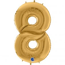64inch Number Gold #8 Shape P1