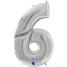 64inch Number Silver #6 Shape P1