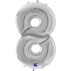 64inch Number Silver #8 Shape P1