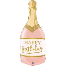 36inch Pink Birthday Bottle Shape P1