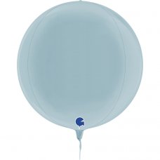 Globe 4D Pastel Blue 15inch Shape P1