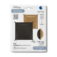 24inch Deco Bicolour Squares Black&Champagne Shape P2