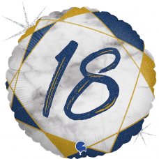 #18 Marble Blue 18inch Round P1