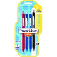 Papermate Inkjoy 300RT Ballpoint Pen Assorted Pack 4