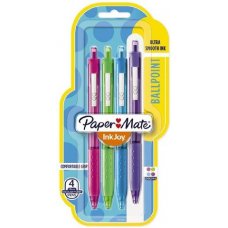 Papermate Inkjoy 300RT Ballpoint 1.0 Assorted Pack 4