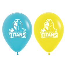NRL Titans Printed 30cm Balloons 50pk