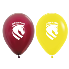 NRL Broncos Printed 30cm Balloons 50pk