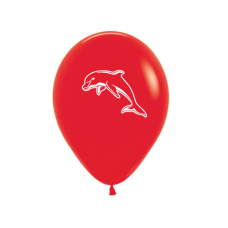 NRL Dolphins Printed 30cm Balloons 50pk