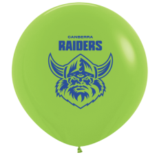 NRL Raiders Printed 90cm Jumbo Balloons 1pk
