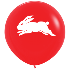 NRL Rabbitohs Printed 90cm Jumbo Balloons 1pk