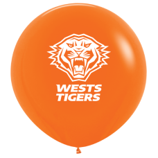 NRL West Tigers Printed 90cm Jumbo Balloons 1pk