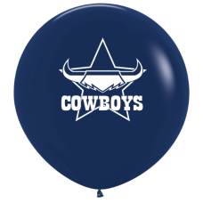 NRL Cowboys Printed 90cm Jumbo Balloons 1pk