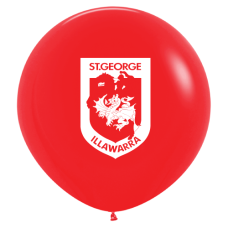 NRL Dragons Printed 90cm Jumbo Balloons 1pk