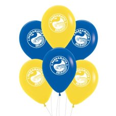NRL Eels Printed 30cm Balloons 6pk