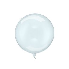 Party Deco Transparent Balloon Sphere Blue 40cm 1pk