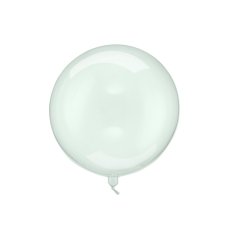 Party Deco Transparent Balloon Sphere Green 40cm 1pk