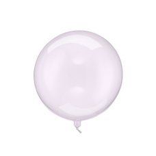 Party Deco Transparent Balloon Sphere Purple 40cm 1pk