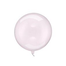 Party Deco Transparent Balloon Sphere Pink 40cm 1pk