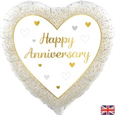 18 inch Happy Anniversary Heart Pack 1