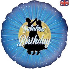 Fabulous Birthday 18inch Holographic Pack 1