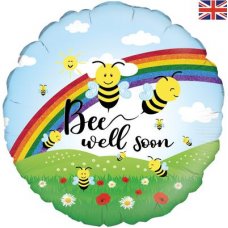 Bee Well Soon Holographic 18inch Round Pack 1
