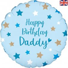 Happy Birthday Daddy 18inch Holographic Pack 1