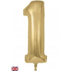 34inch Foil Number Gold Silk #1 Pack 1